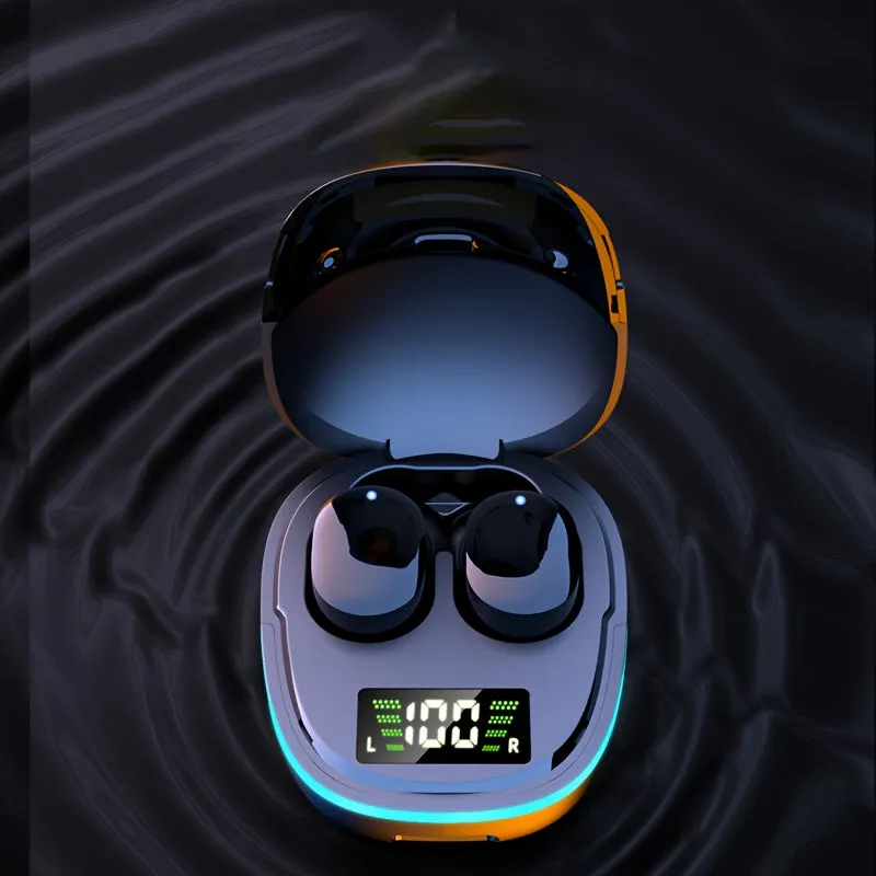 2024 New Generation Wireless Earbuds - Touch Control, LED Display, Semi-Open Back Design, Long-Lasting Lithium Battery, Sweat-Resistant, Compatible with iOS and Android Devices for Gaming and Music