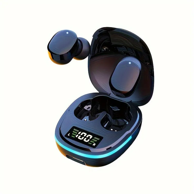 2024 New Generation Wireless Earbuds - Touch Control, LED Display, Semi-Open Back Design, Long-Lasting Lithium Battery, Sweat-Resistant, Compatible with iOS and Android Devices for Gaming and Music