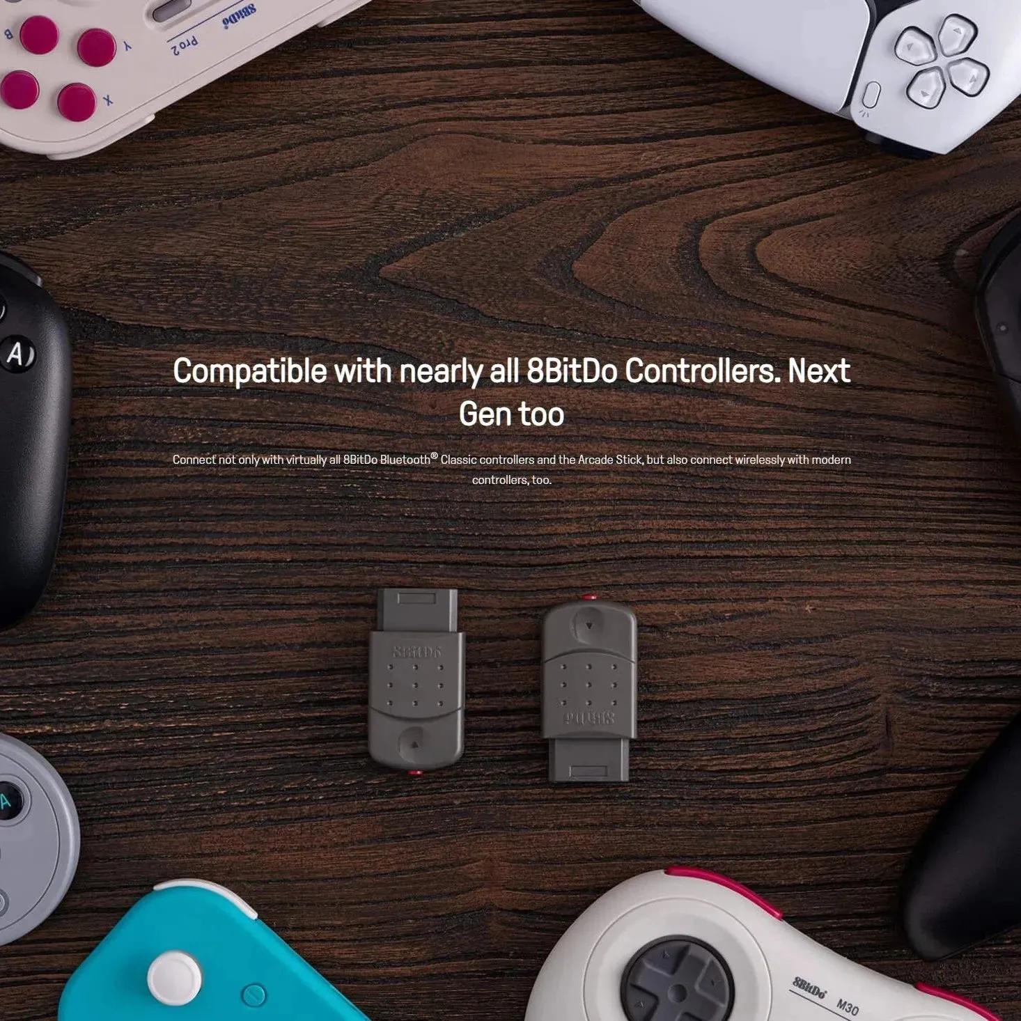 8BitDo Retro Receiver For Sega Saturn: Use 8BitDo, PS4, XBox, Switch Game Controllers