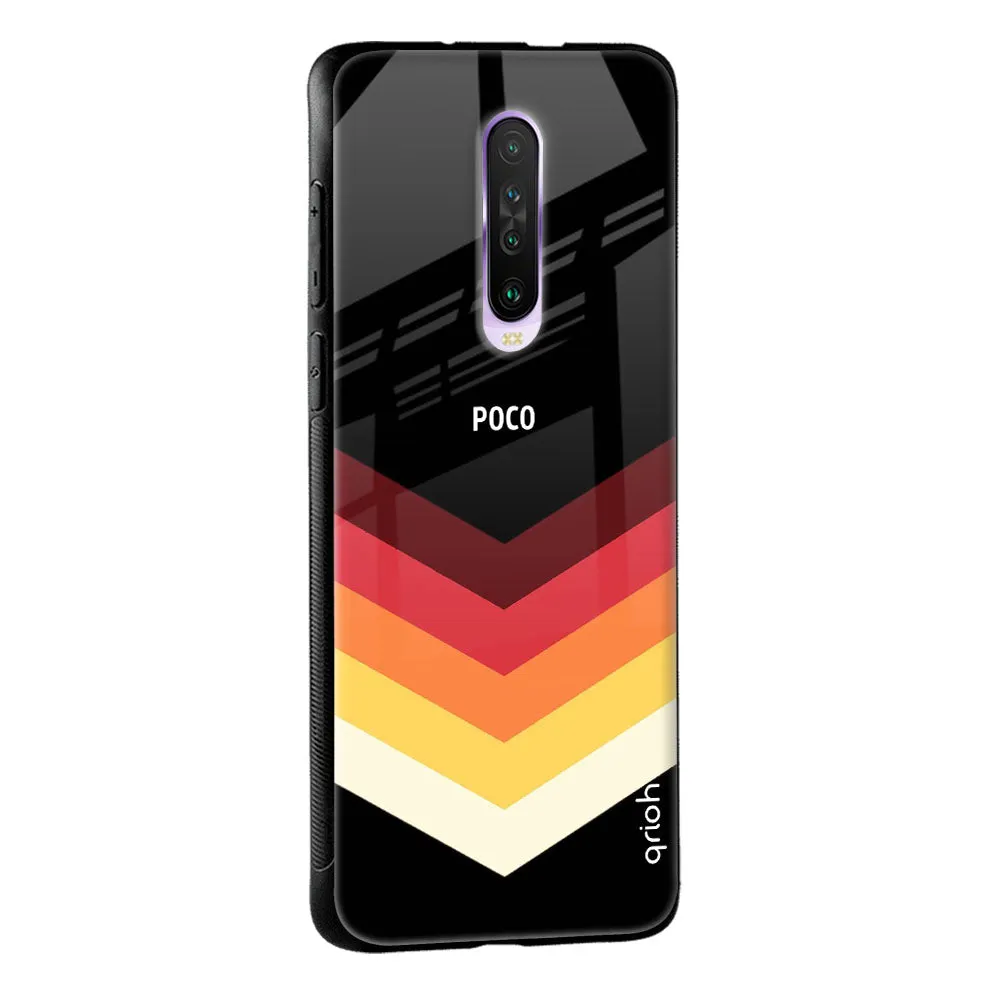 Abstract Arrow Pattern Glass Case For Poco M4 Pro 5G