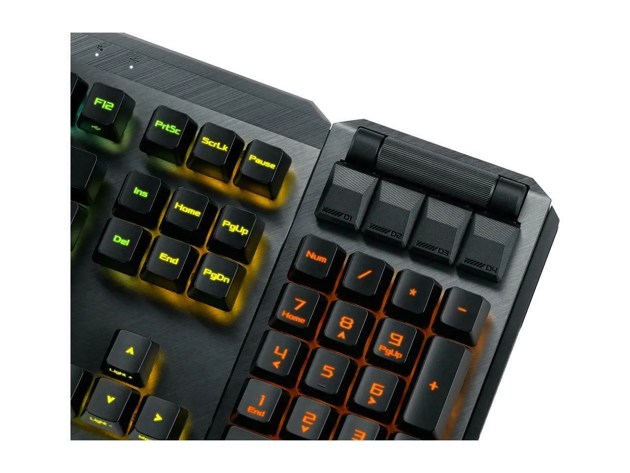 ASUS ROG Claymore II Wireless Modular Gaming Mechanical Keyboard, RF 2.4GHz, USB, Black - MA02ROGCLAYMOREII-BL-US