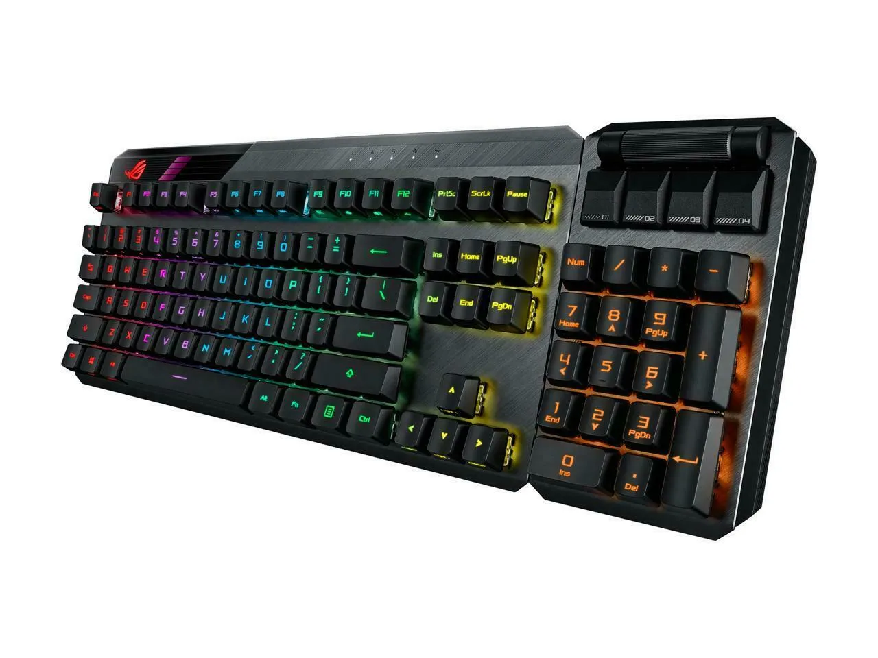 ASUS ROG Claymore II Wireless Modular Gaming Mechanical Keyboard, RF 2.4GHz, USB, Black - MA02ROGCLAYMOREII-BL-US