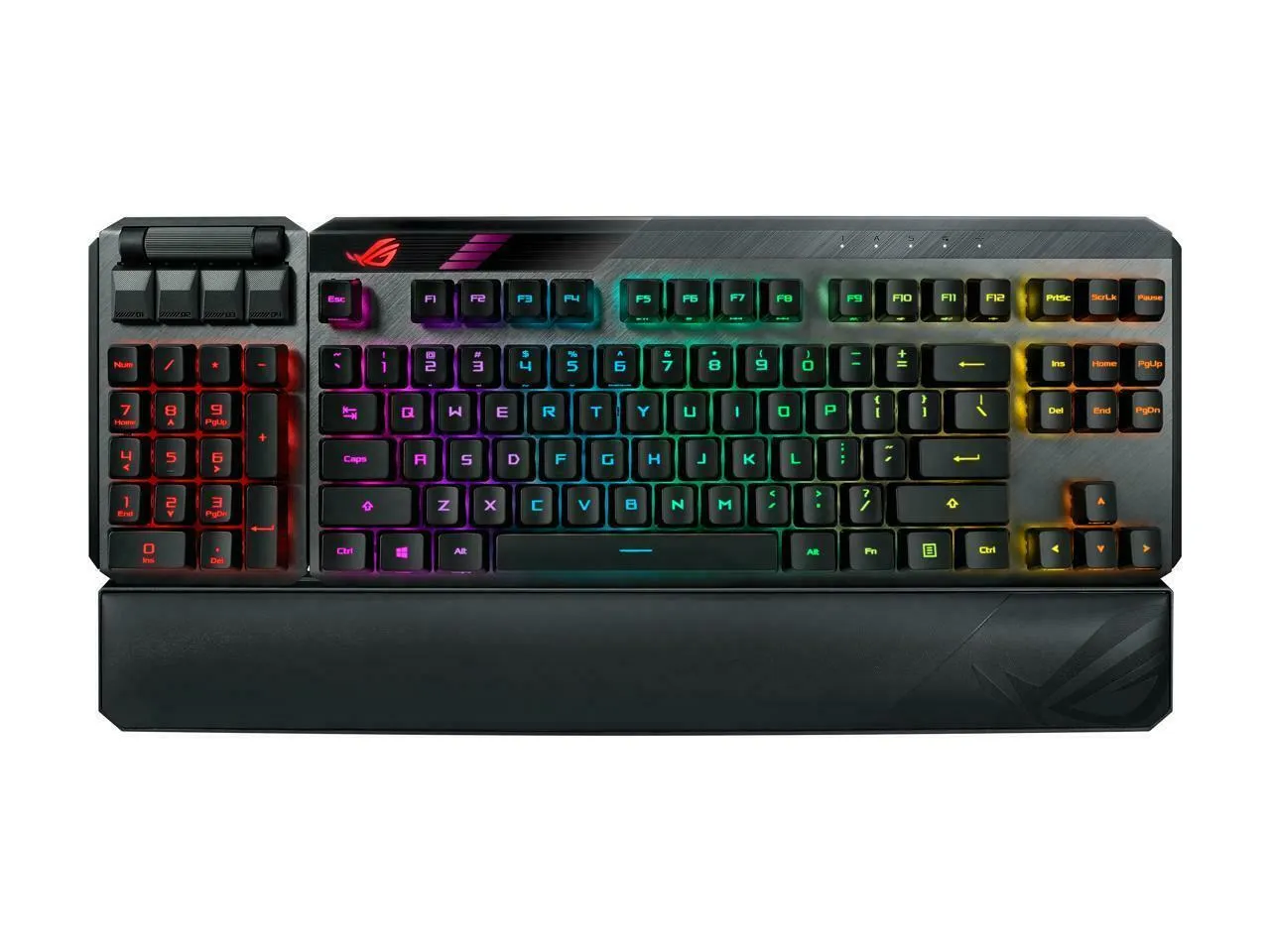 ASUS ROG Claymore II Wireless Modular Gaming Mechanical Keyboard, RF 2.4GHz, USB, Black - MA02ROGCLAYMOREII-RD-US