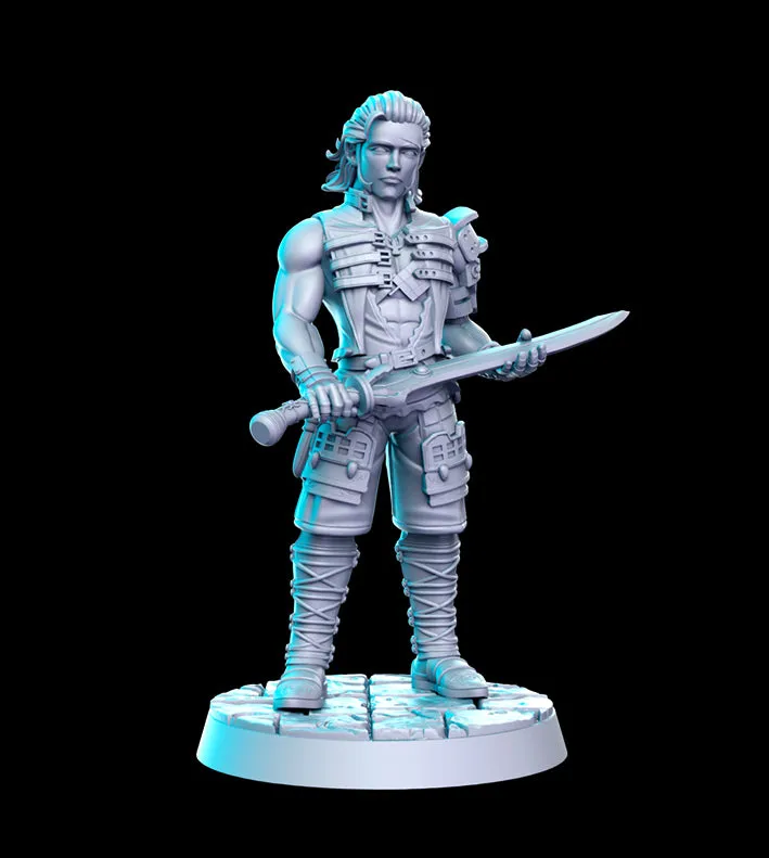 Basch Classic RPG 3D Printed Miniature