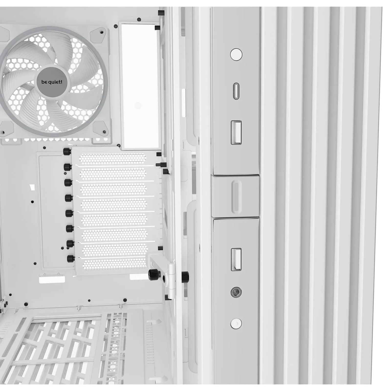 be-quiet! Light Base 900 FX, White, Full Tower E-ATX Case, Massive ARGB LED Strip, Full Windowed Design, 4 Light Wings 140mm PWM fans included