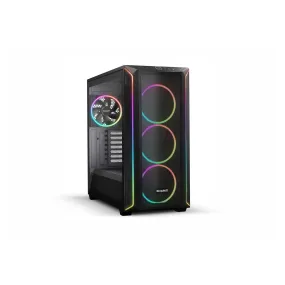 Be Quiet! Shadow Base 800 FX RGB Gaming Case w/ Glass Window, E-ATX, ARGB Front Strips & Controller, 4x ARGB Fans & Hub, Mesh Airflow, USB-C, Black