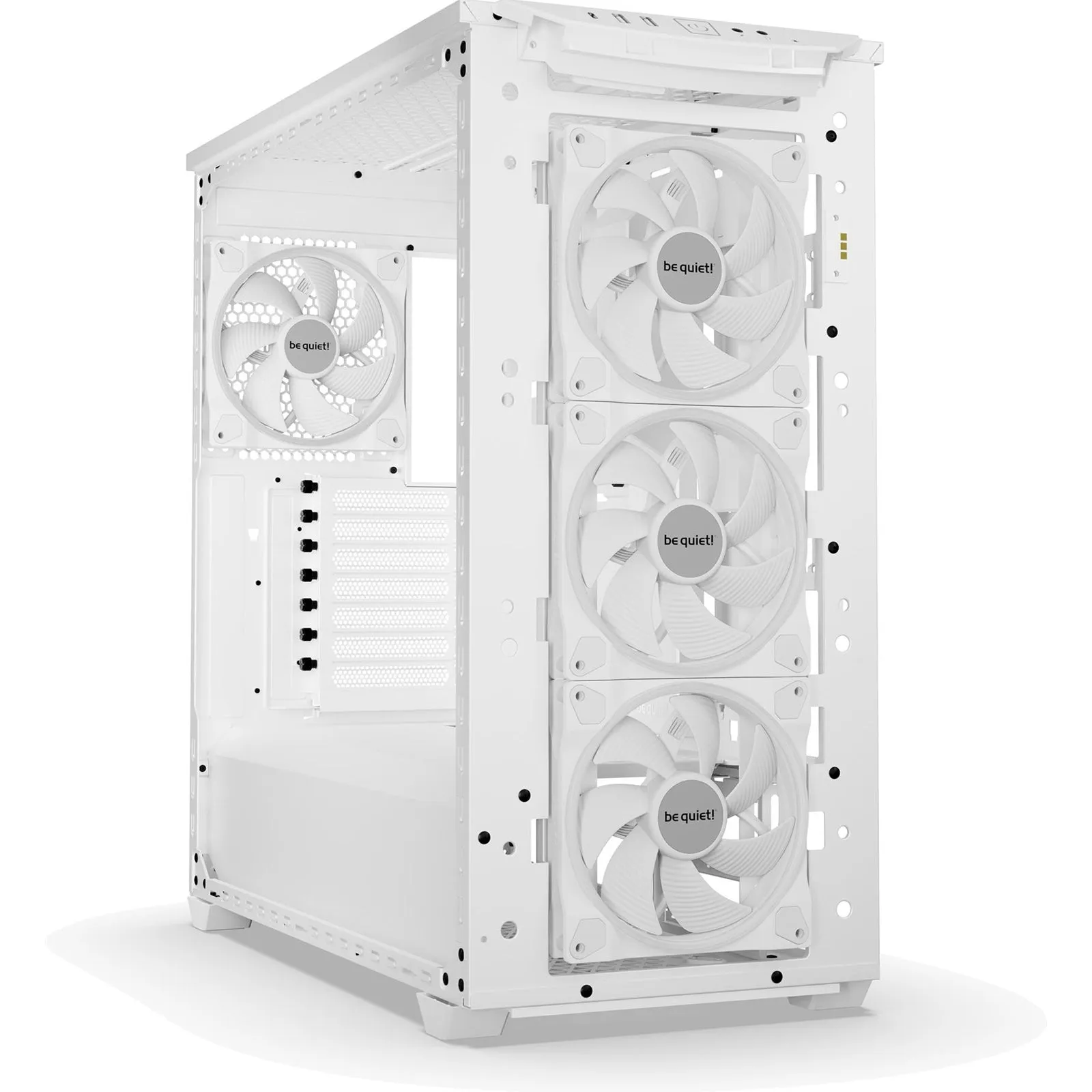 Be Quiet! Shadow Base 800 FX RGB Gaming Case w/ Glass Window, E-ATX, ARGB Front Strips & Controller, 4x ARGB Fans & Hub, Mesh Airflow, USB-C, White