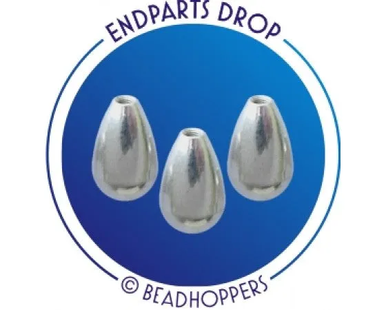 Beadhopper - Interchangeable Threaded End - 2 pieces - Silver