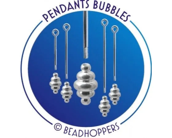 Beadhopper - Interchangeable Threaded End - 2 pieces - Silver