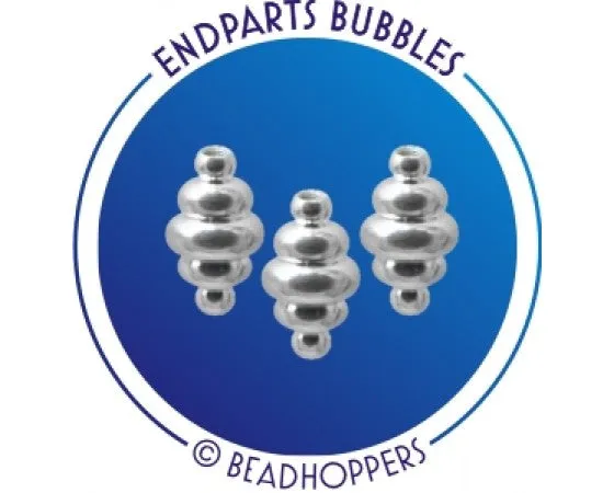 Beadhopper - Interchangeable Threaded End - 2 pieces - Silver