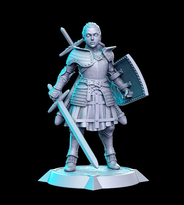 Bela Western RPG 3D Printed Miniature