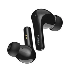 Belkin SOUNDFORM Flow ANC TWS Earbuds Clear Sound & Comfort - White & Black