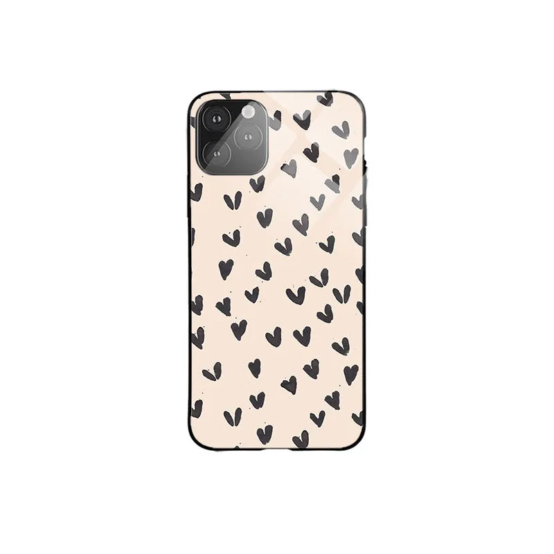 Black Hearts Printed Designer Protective Case