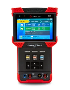 CamView IP Pro- D™ IP and Analog Security Camera Tester: H.265, AHD 2.0, HD-TVI 3.0, HD-CVI 3.0, and NTSC/PAL - (8073)