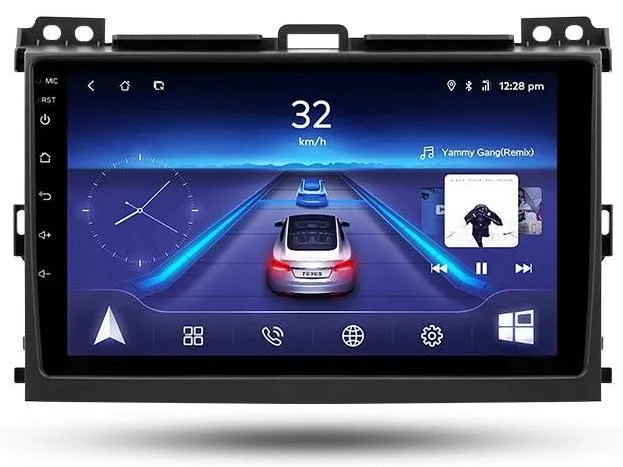 Car Dealz 9" Android 10.0 Toyota LAND CRUISER Prado 2004-2009 w CAM In Dash Plus OEM Fascia