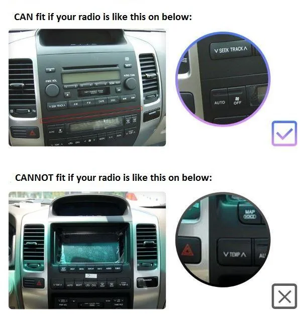 Car Dealz 9" Android 10.0 Toyota LAND CRUISER Prado 2004-2009 w CAM In Dash Plus OEM Fascia