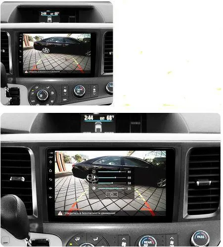 Car Dealz 9" Android 10.0 Toyota Sienna 3 XL30 2010-2014 w CAM In Dash Plus OEM Fascia