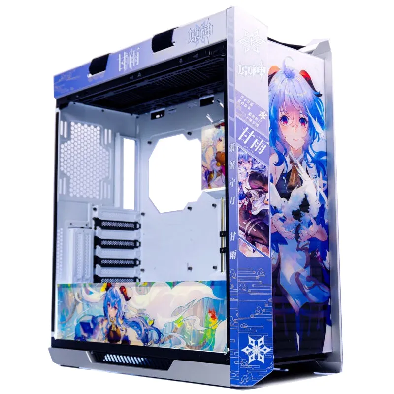 Case ASUS ROG Strix Helios GX601 Custom Ganyu Theme, Mid Tower, white/blue/pattern