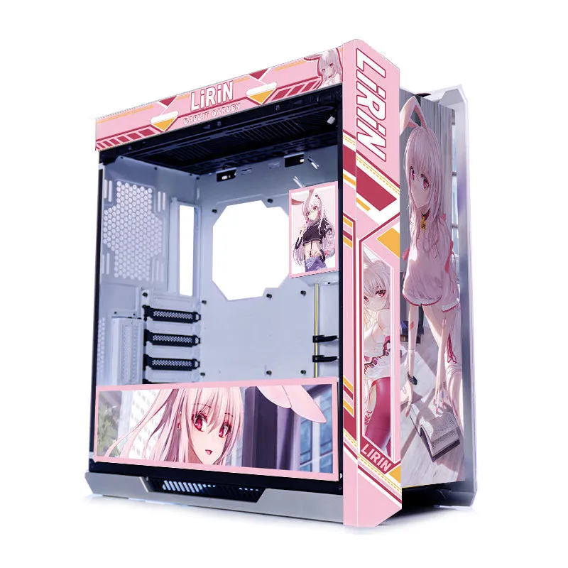 Case ASUS ROG Strix Helios GX601 Custom Lirin Bae Theme, Mid Tower, white/pink/pattern