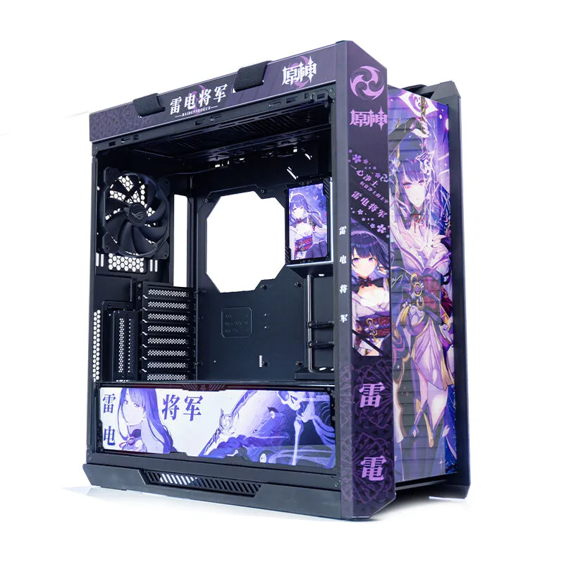 Case ASUS ROG Strix Helios GX601 Custom Raiden Shogun, Mid Tower, black/purple/pattern