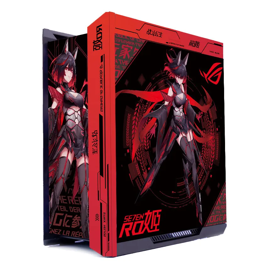 Case ASUS ROG Strix Helios GX601 Custom ROG SE7EN Theme, Mid Tower, black/red/pattern