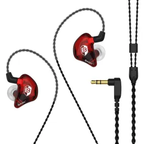 Clearance Sale-BASN Bsinger BC100 In-Ear Monitor Headphones (Red)