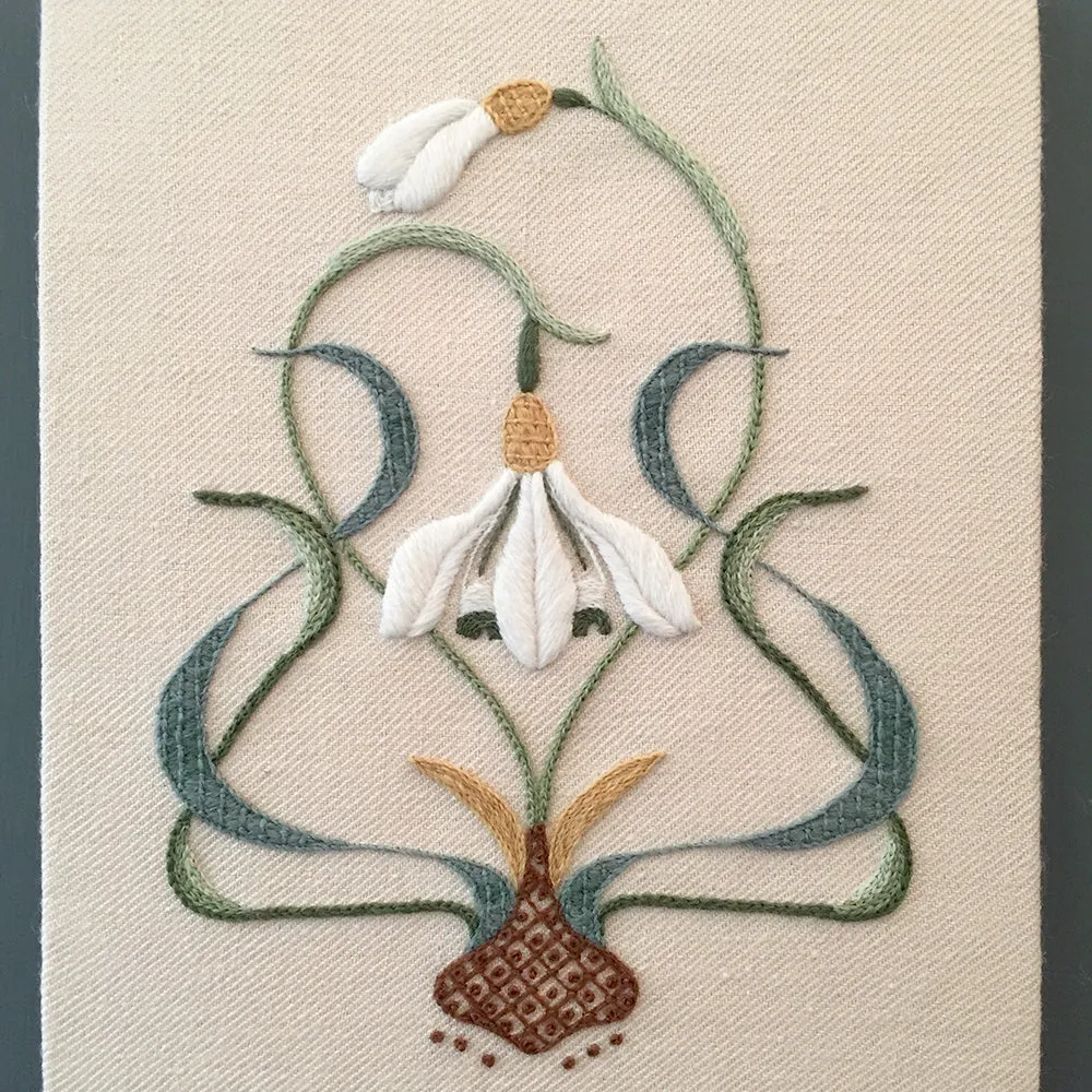 Crewel Embroidery Kit The Galanthus Collector