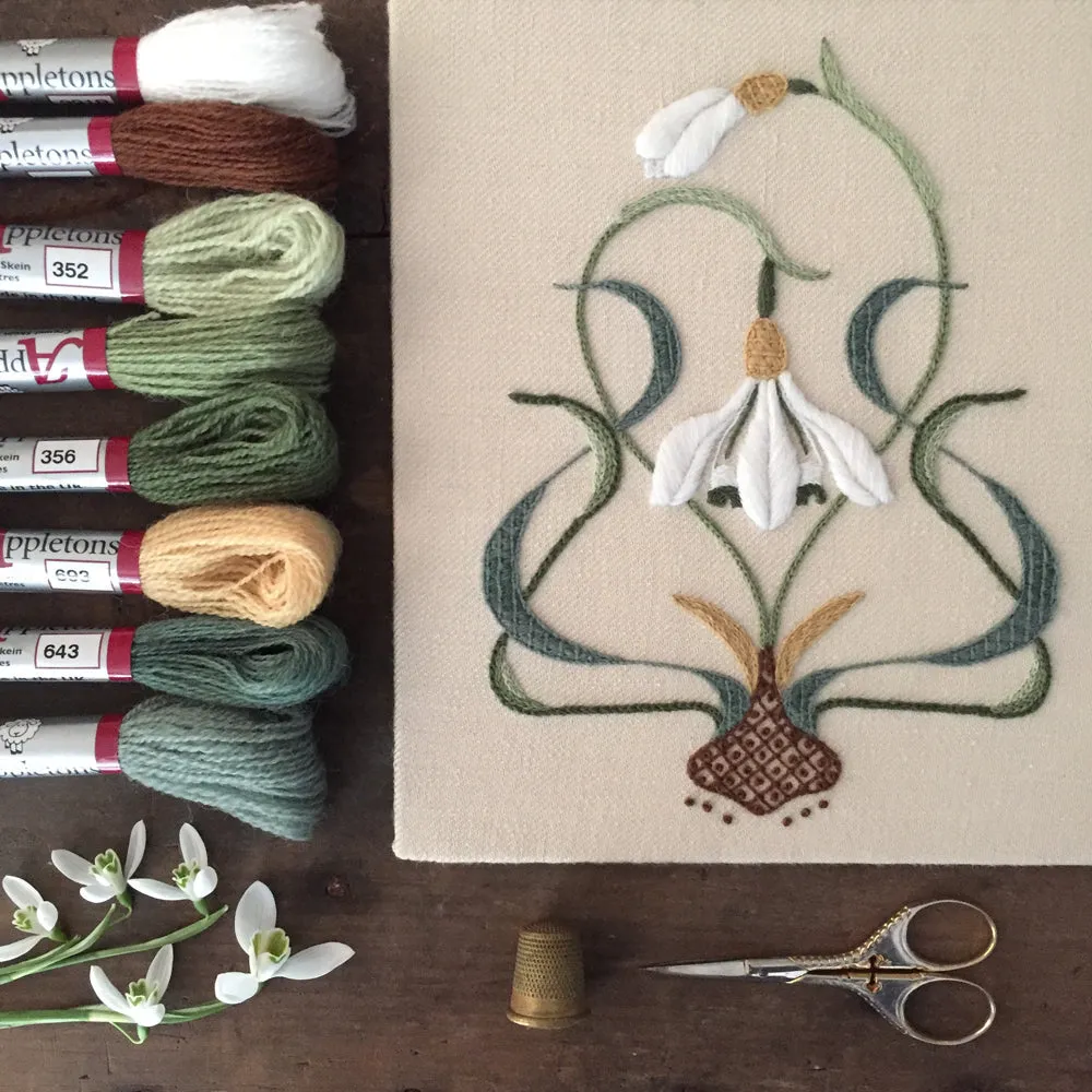 Crewel Embroidery Kit The Galanthus Collector