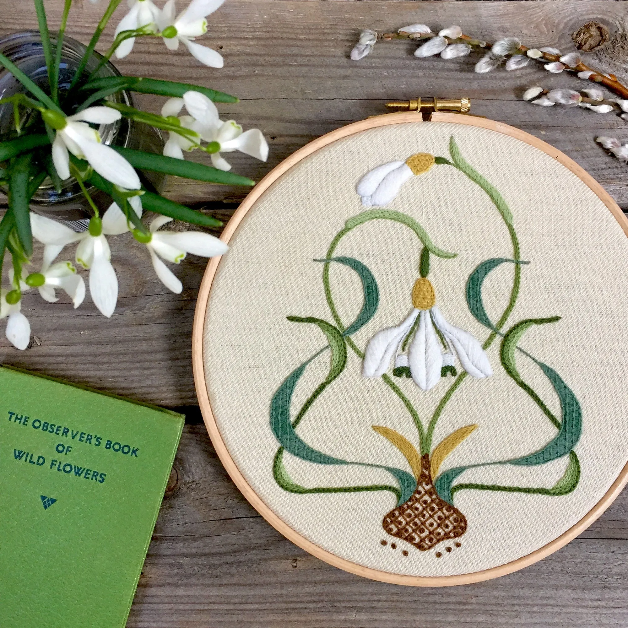 Crewel Embroidery Kit The Galanthus Collector