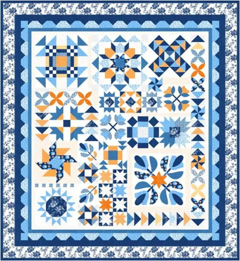 Denim and Daisies Quilt Kit