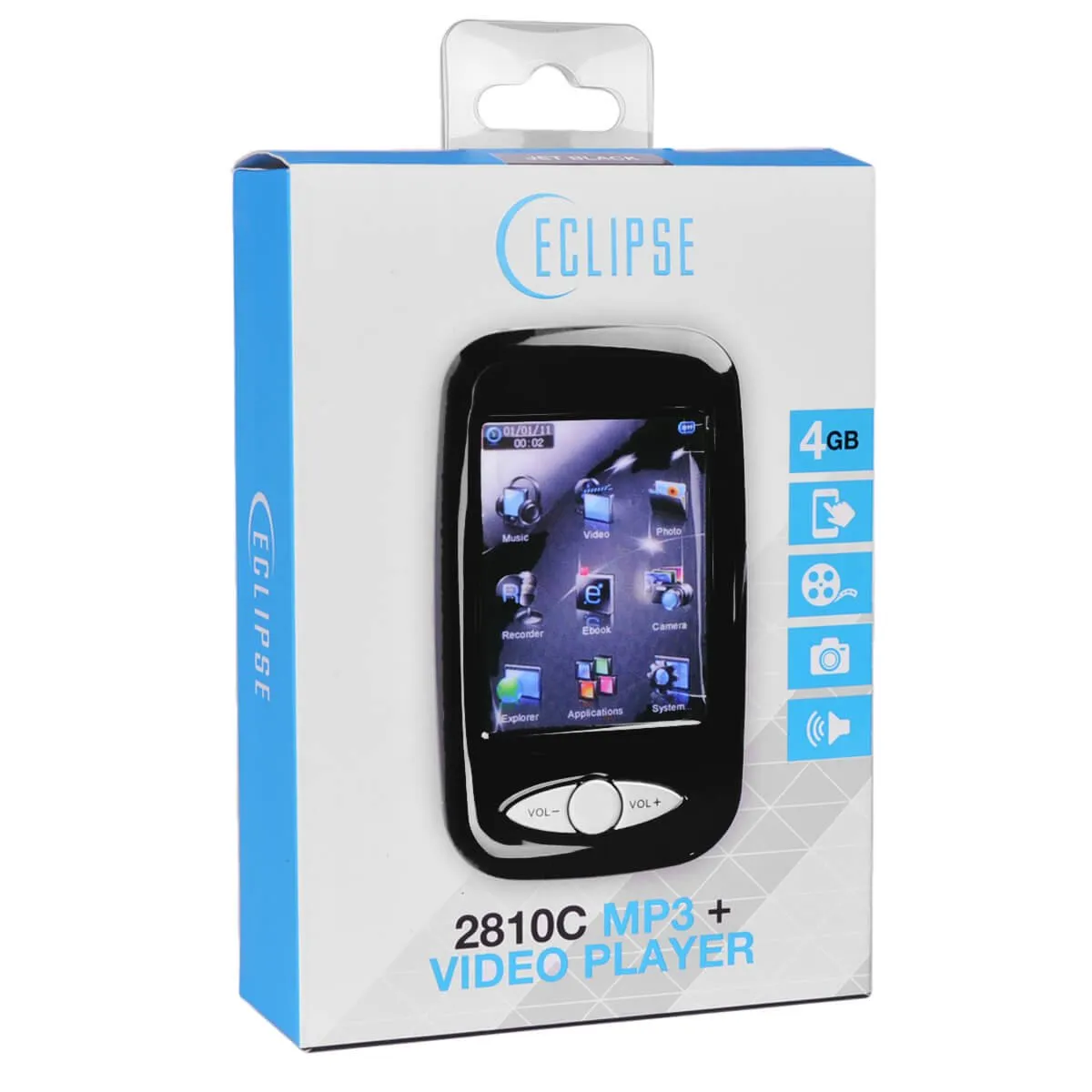 Eclipse T2810C 2.8" LCD 4GB Digital Music Video MP3 Player and Voice Recorder