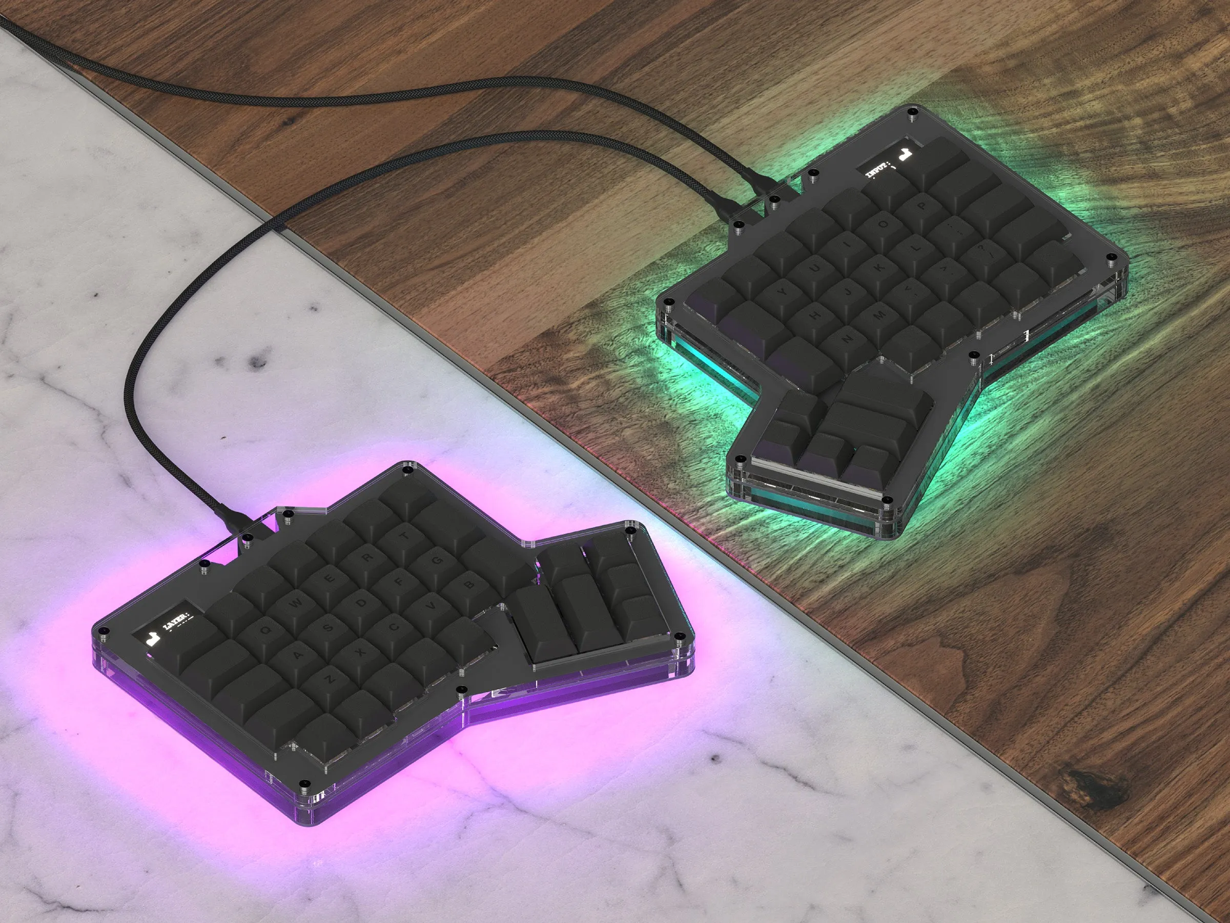 ErgoDox 76 "Hot Dox" V2 Mechanical Keyboard