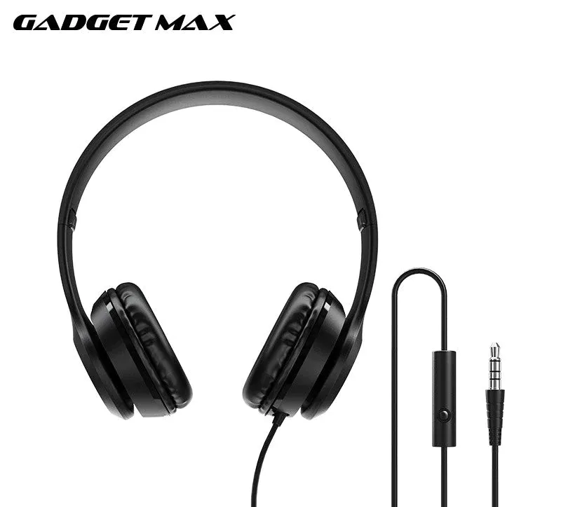 GADGET MAX GM15 STARSOUNG 3.5MM WIRED HEADPHONES (1.2M), Wired Headphone, 3.5mm Headphone, Sound Quality Headphone