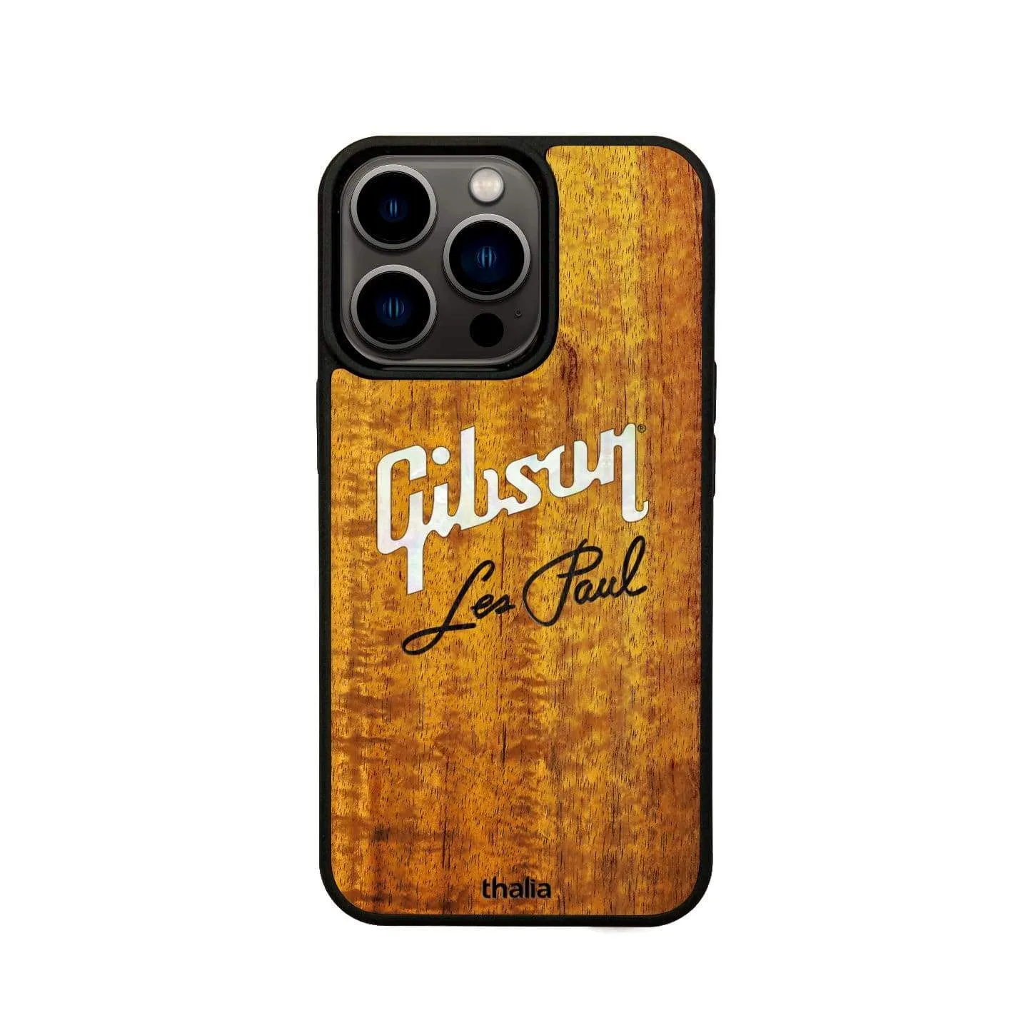 Gibson Pearl Logo with Les Paul Script Engraved | iPhone Case