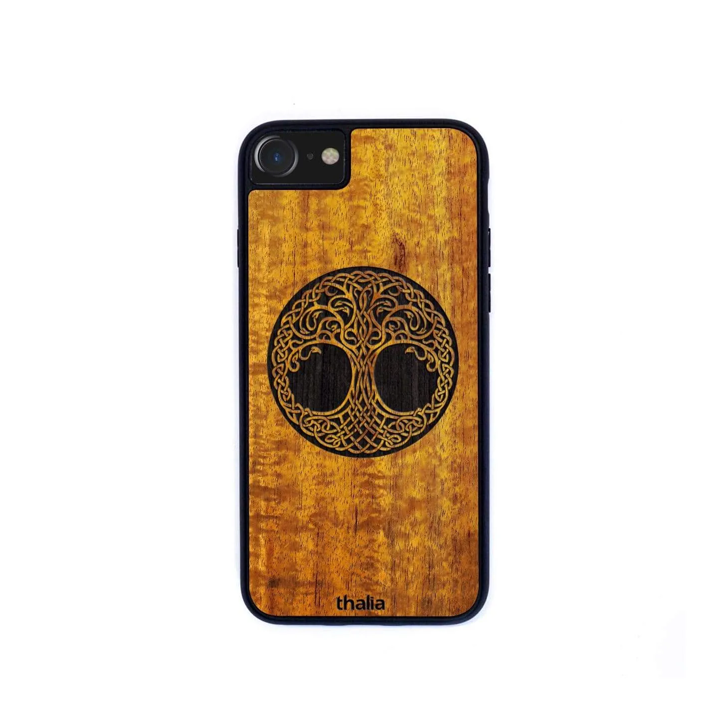 Hawaiian Koa & Tree of Life Engraving | iPhone Case