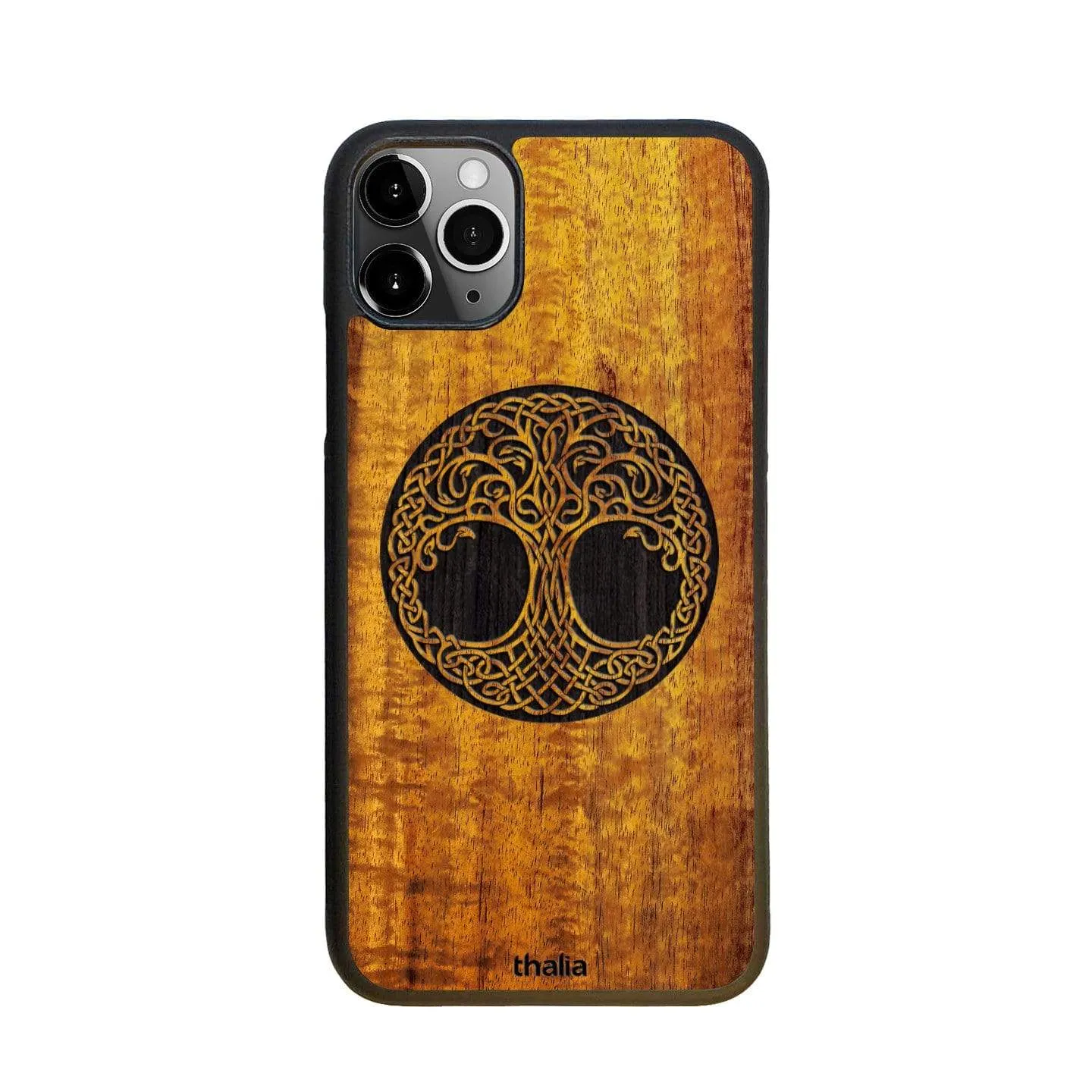 Hawaiian Koa & Tree of Life Engraving | iPhone Case