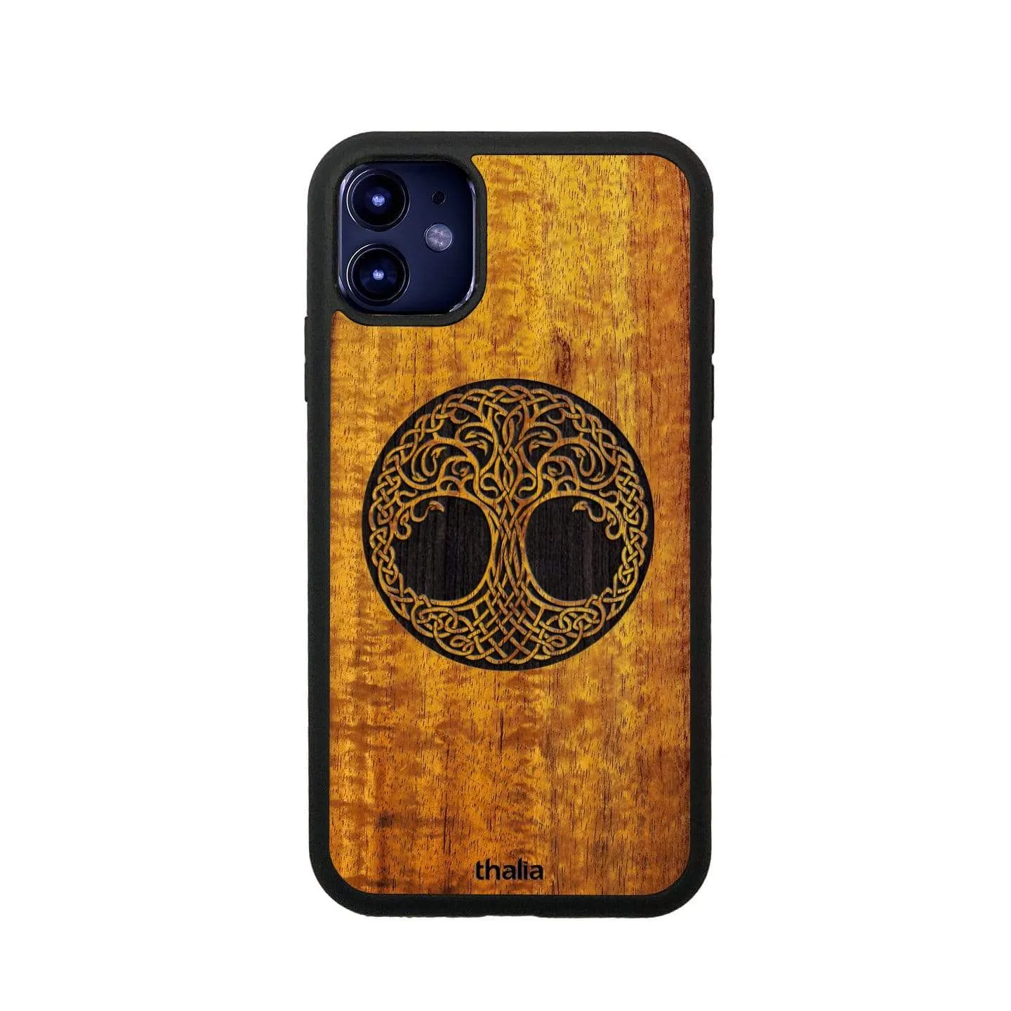 Hawaiian Koa & Tree of Life Engraving | iPhone Case