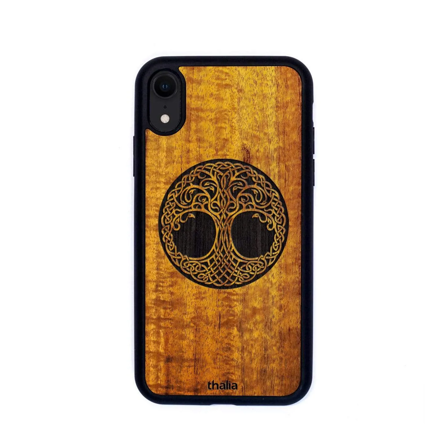 Hawaiian Koa & Tree of Life Engraving | iPhone Case