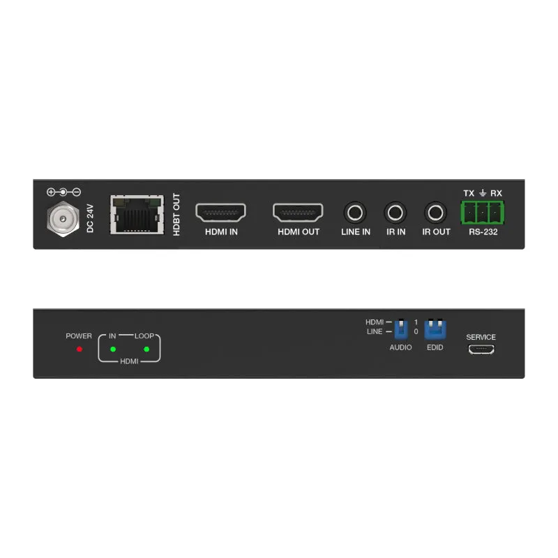 Hdcvt Hdmi Hdbaset 150M 1080P Extender W/Audio Embedder And De-Embedder