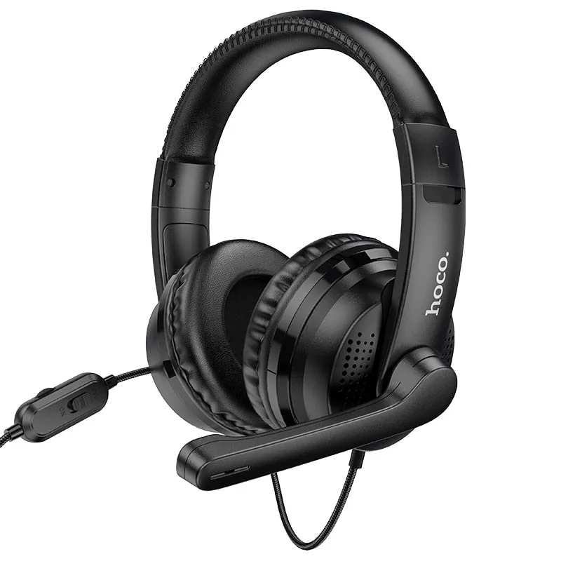 HOCO Gaming Headset Studio DJ Headphones Stereo Over Ear Wired Headphone With Microphone For PC PS4 PS5 Xbox One Gamer With Mic