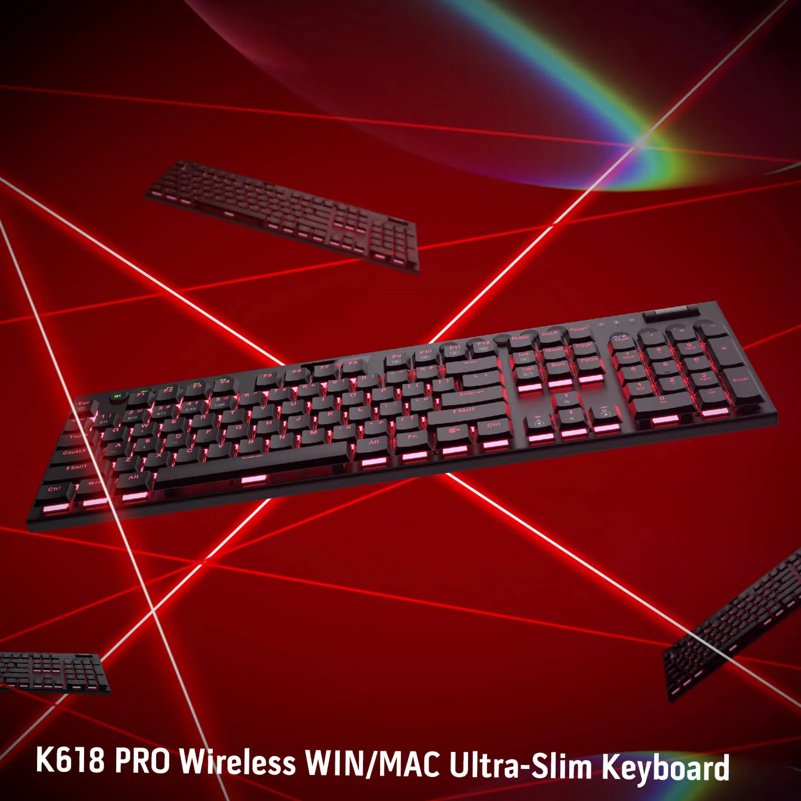 HORUS K618 Ultra-slim Wireless Mechanical Keyboard