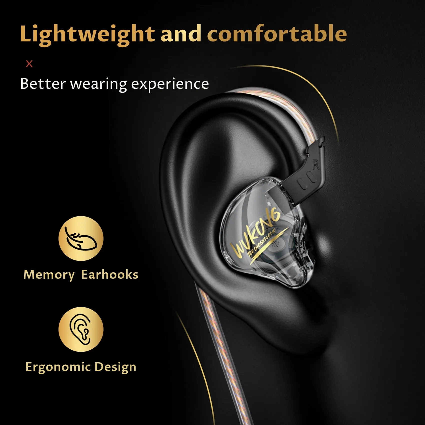 【KBEAR MONKIE K01】 Immersive Gaming Earbuds with HIFI Sound In-ear earphones IEM Headphones