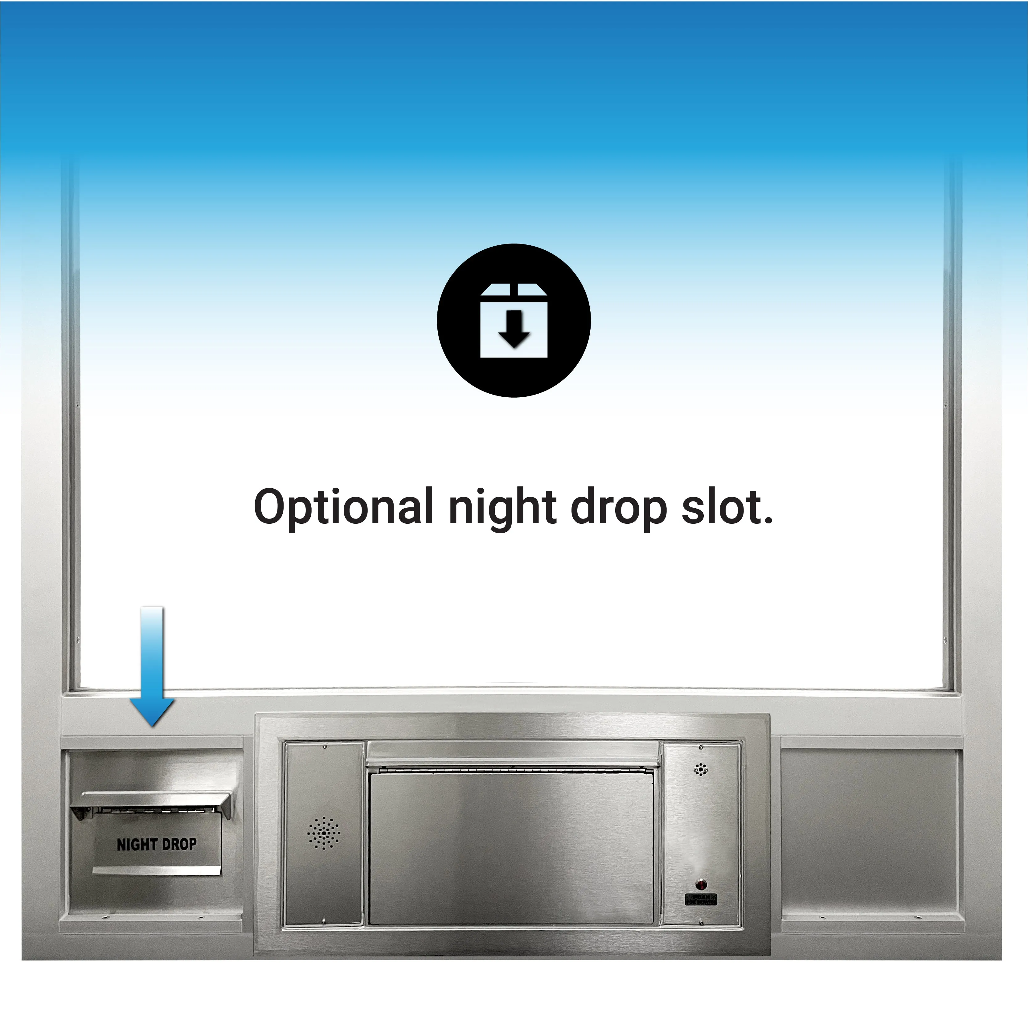 Optimized Title: Spacious 60-Inch Wide x 53-1/2-Inch High Drive-thru Pharmacy Package by Quikserv PCJ-130