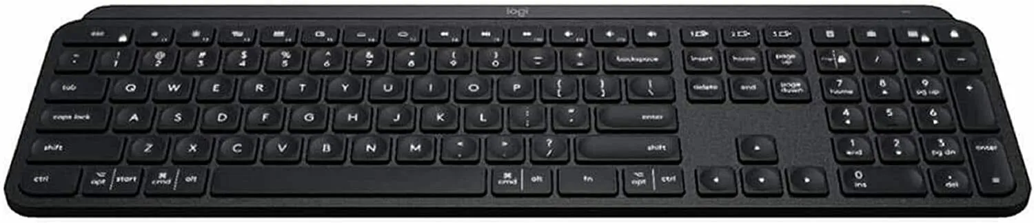 Logitech MX Keys Advanced Wireless Smart Illuminated Keyboard 920-009295, Black