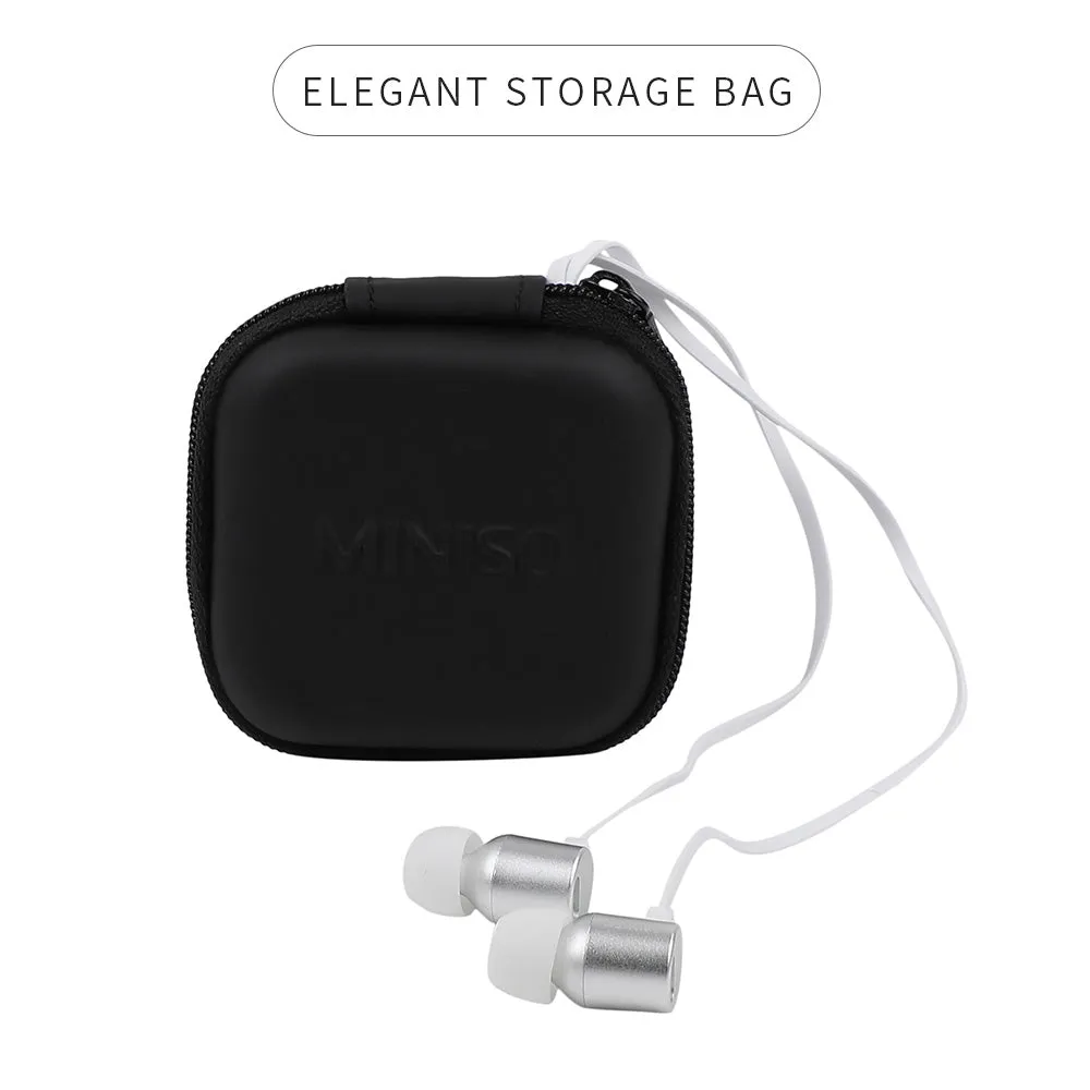 MINISO Metallic In-Ear Earphones (Silver)