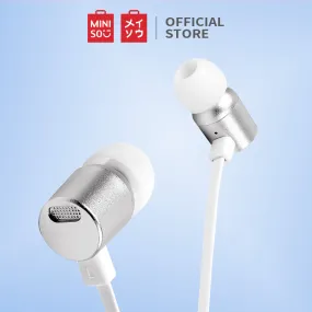 MINISO Metallic In-Ear Earphones (Silver)