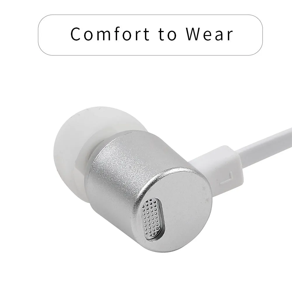 MINISO Metallic In-Ear Earphones (Silver)