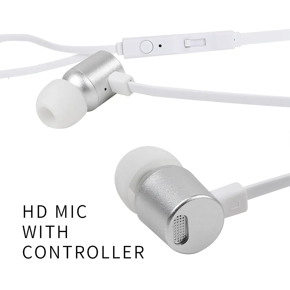 MINISO Metallic In-Ear Earphones (Silver)