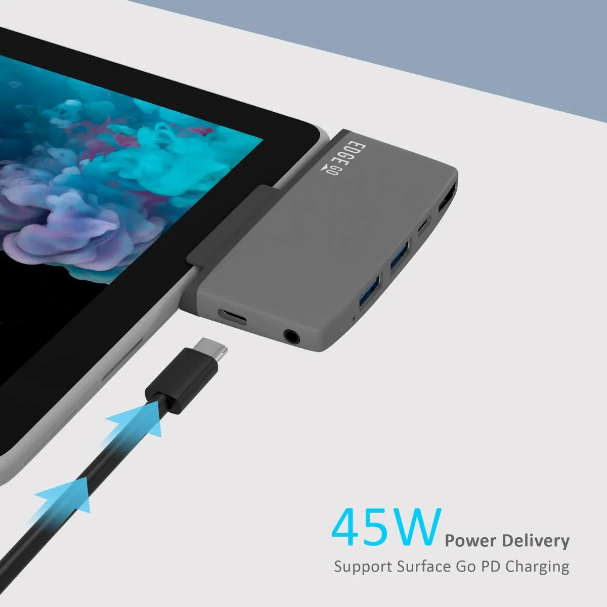 Multifunction USB-C Hub for Surface Go w/ HDMI, Audio Out