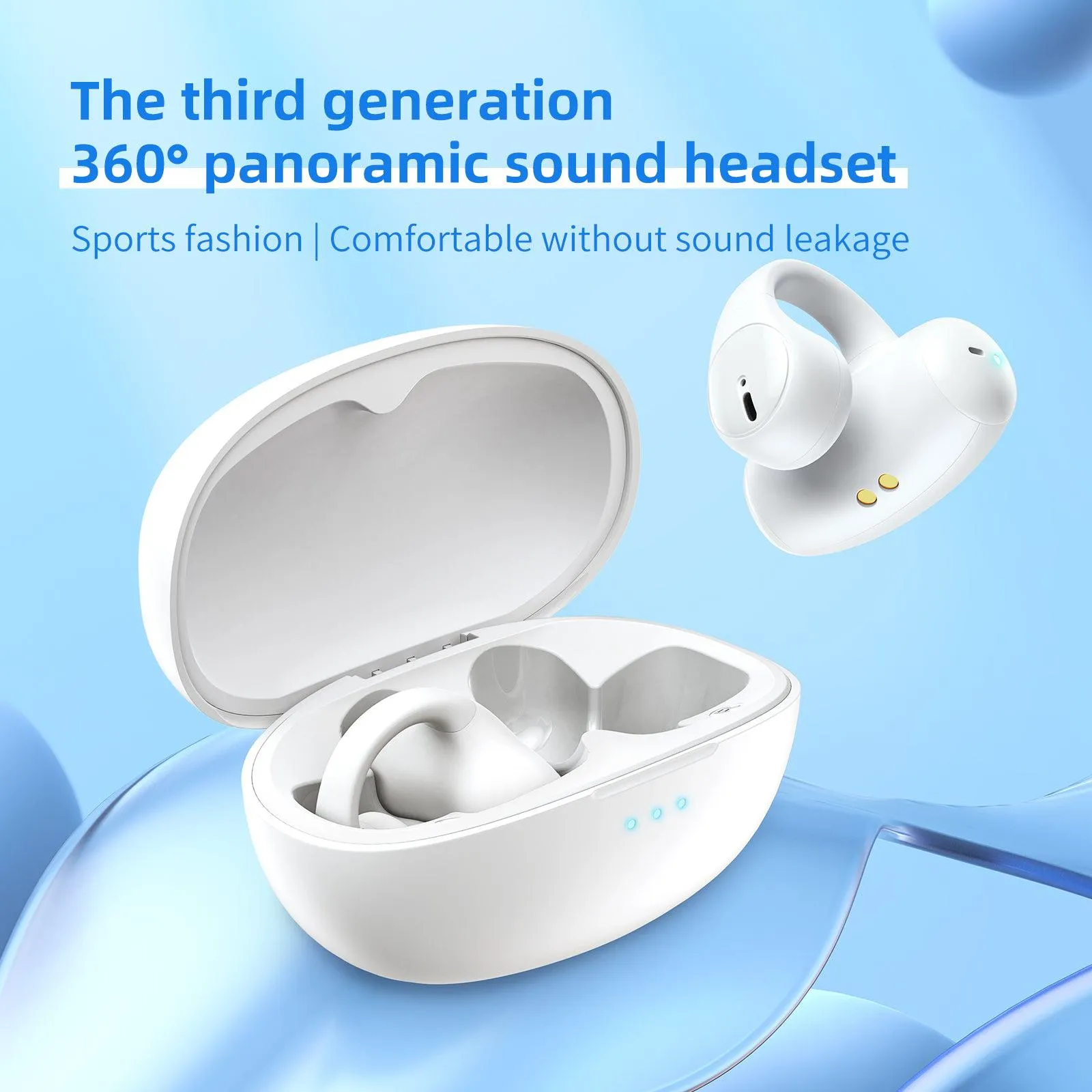 ONIKUMA T306 TWS Ear Clip Design Bluetooth Headset, BT 5.3 Stereo HIFI Earphones